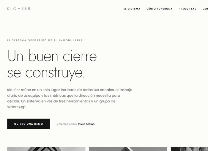 Klo-Ser, vista de dirección del CRM